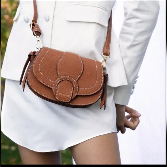 Rachel Zoe Handbags - NWT Rachel Zoe Edessi Crossbody Belt Bag Convertible Purse Vegan Leather Brown